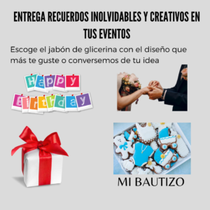 Jabón diseño creativo para eventos